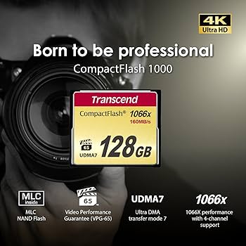 ■トランセンド(Transcend)　TS128GCF1000 [128GB] トランセンド TS128GCF1000 CF 128GB 1000倍速 コンパクト
